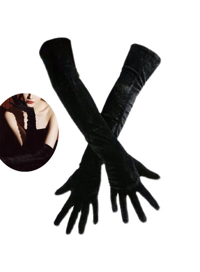 Black Long Gloves