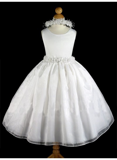 2025 Absorbing Applique Sleeveless Cute A-Line First Communion Dresses / Flower Girl Dresses